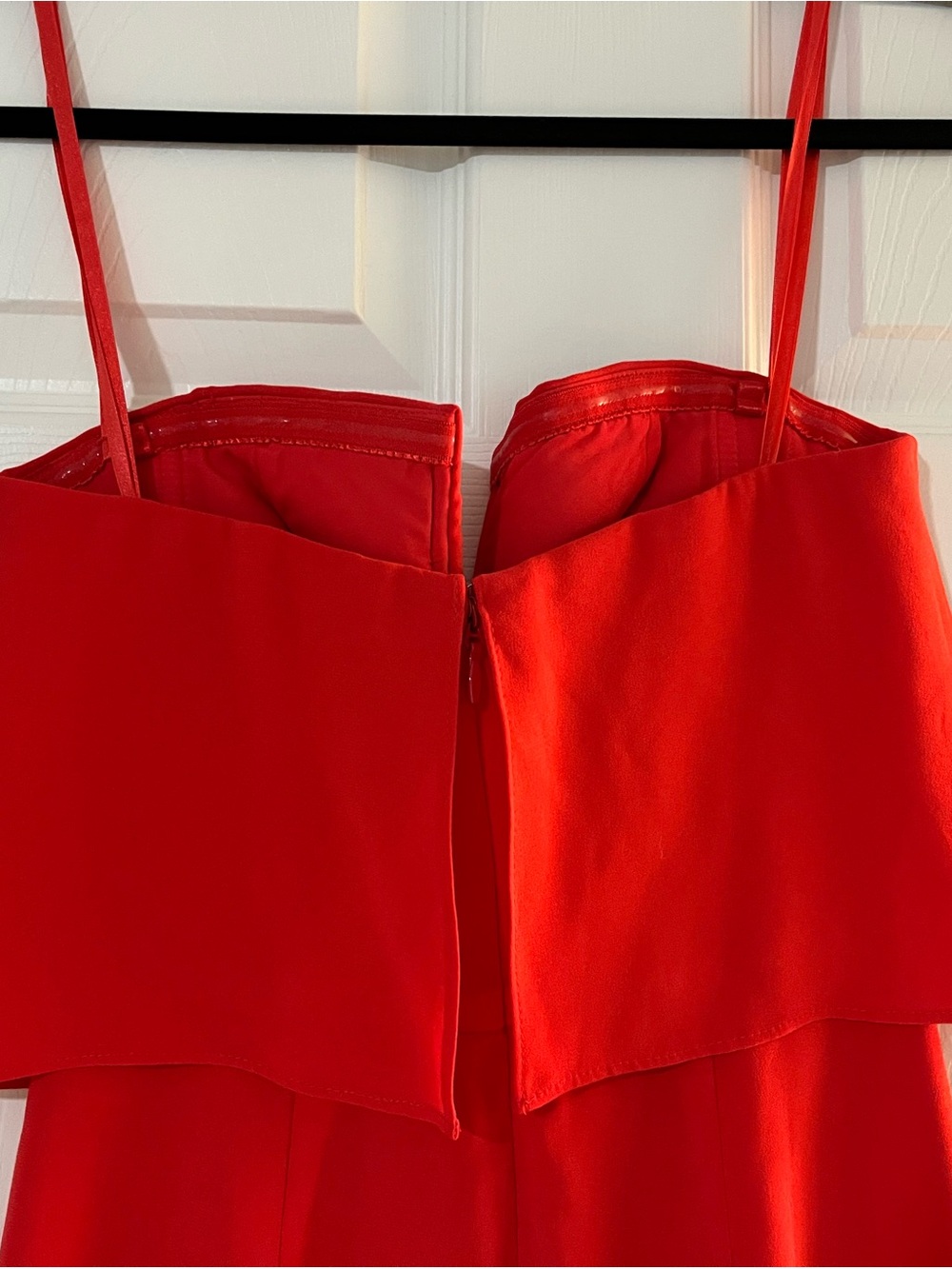 BCBGMaxAzria Red Ruffle Strap Mini Dress - Picture 5 of 7